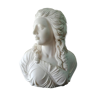 Buste de femme en marbre, 20ème siècle