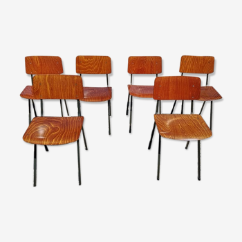 Set de 6 chaises Obo Eromes modèle F6