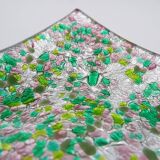 Vintage Square pocket emptier in Murano glass "TRE ARCHI"