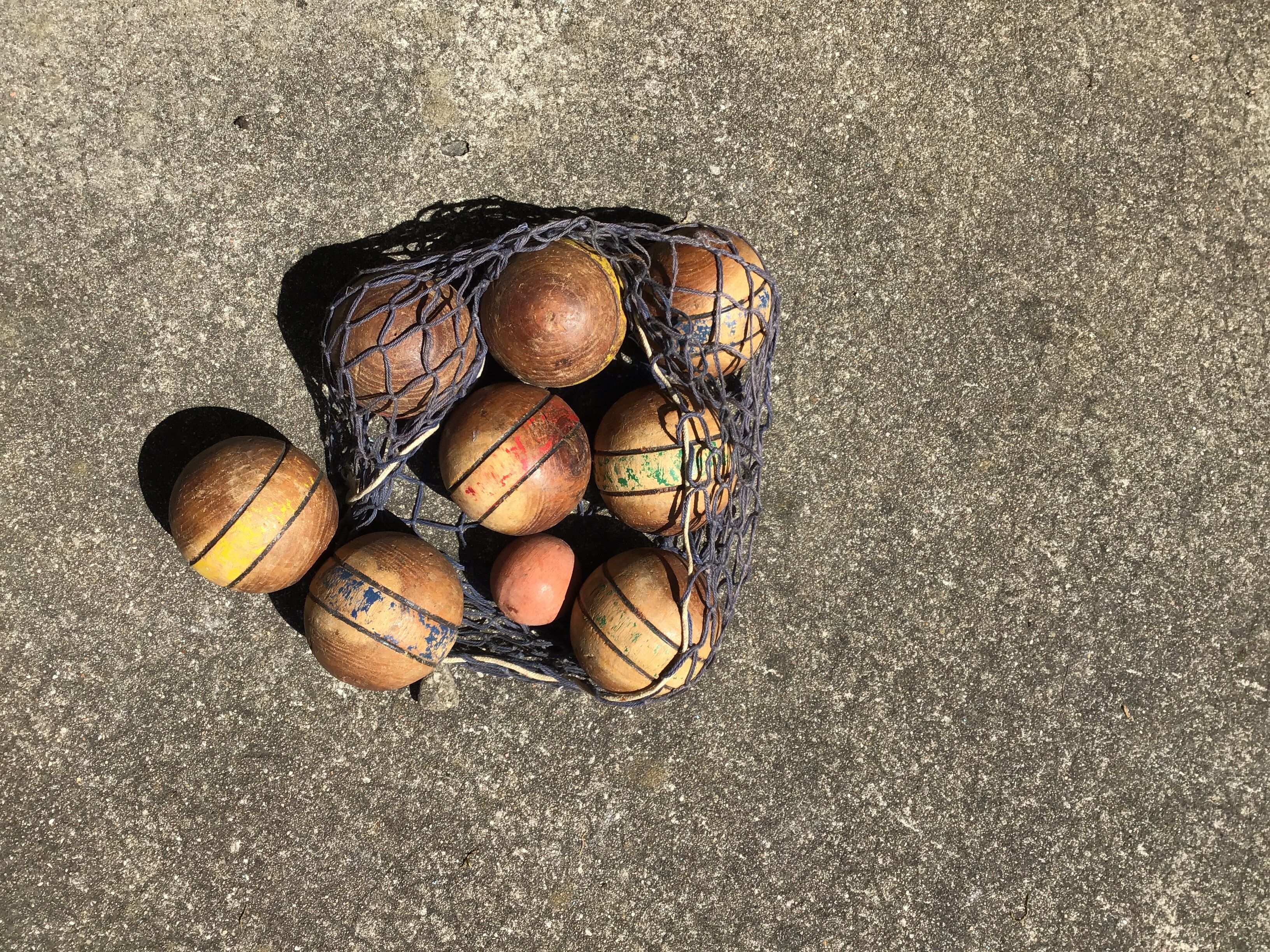 Petanque balls