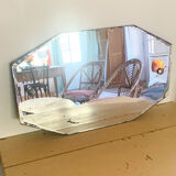 Art Deco beveled mirror  60x36cm