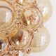 Vintage Amber Bubble Glass Lamp Helena Tynell, 1960