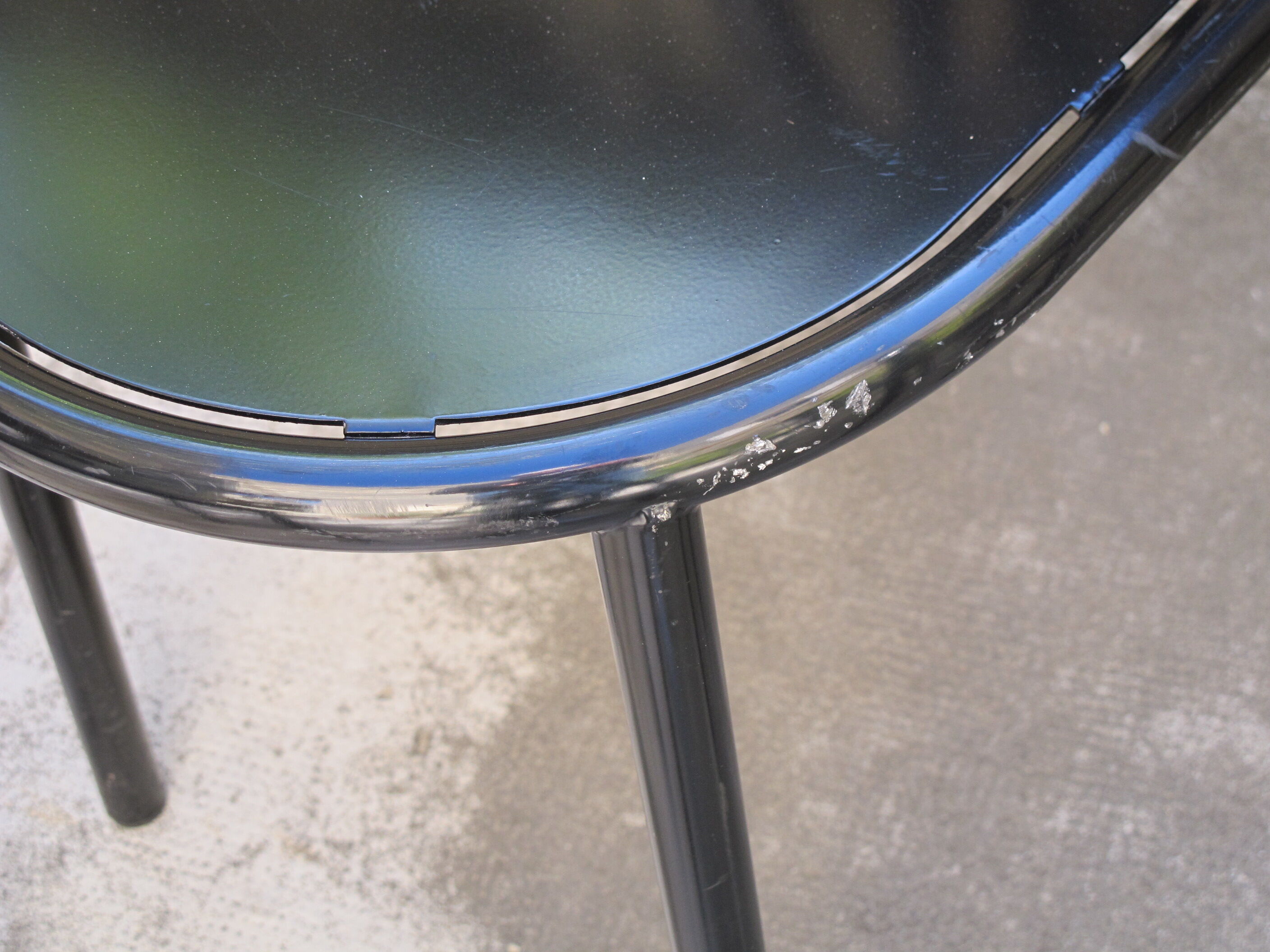 Robert mallet-Stevens' black chair, re-edition Ecart International, RMS