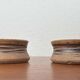 Set of 2 studio pottery bowls in modern mid-century Danish style by Tue Poulsen for Tue Keramik, 1960s.