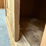 Large English wardrobe in solid pine (renovated)