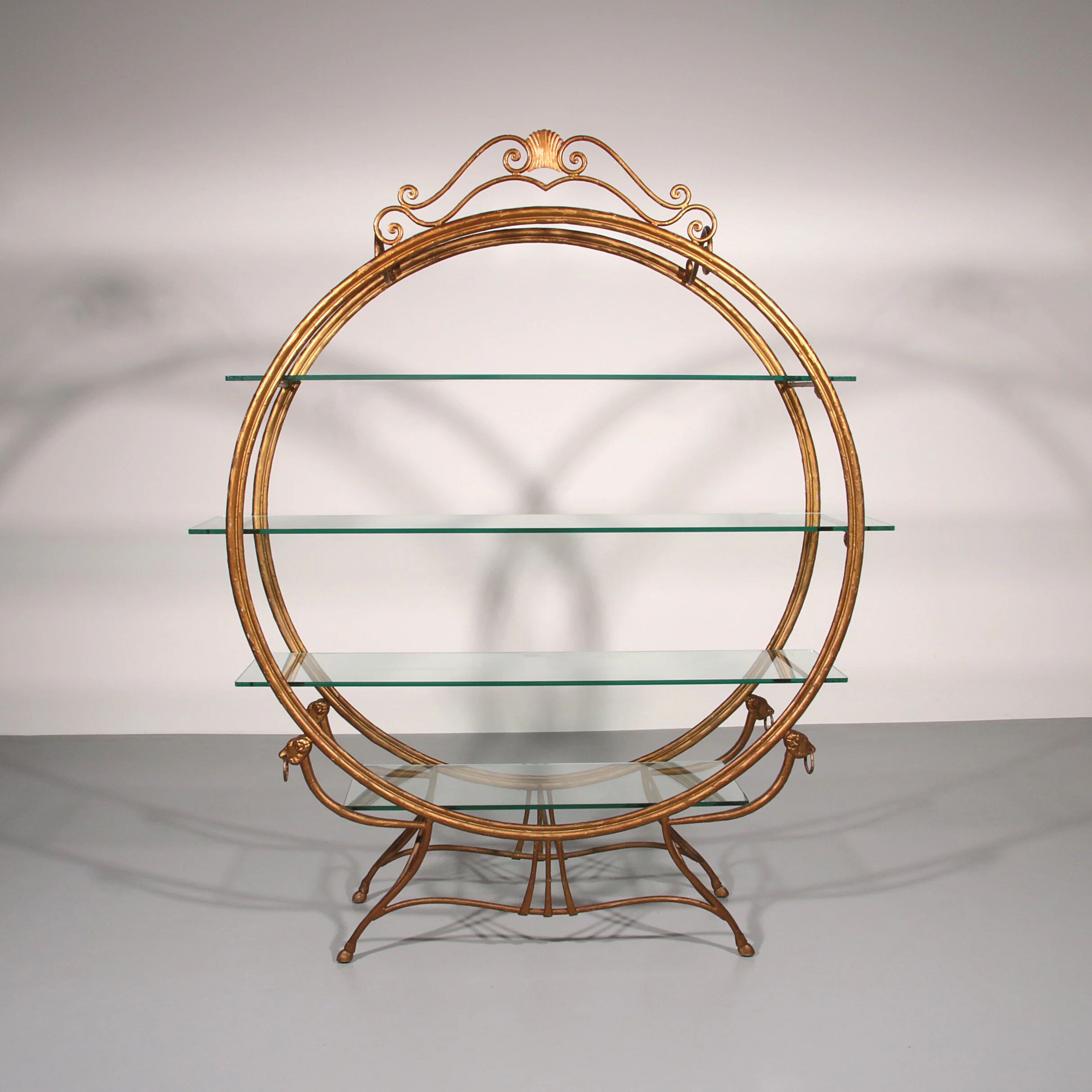 Hollywood Regency wall unit or room divider from Carlton Hotel Copenhagen 1950
