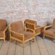 Mid-Century Armchairs attributed to Jitona Soběslav, Czech, 1960s, Set of 4