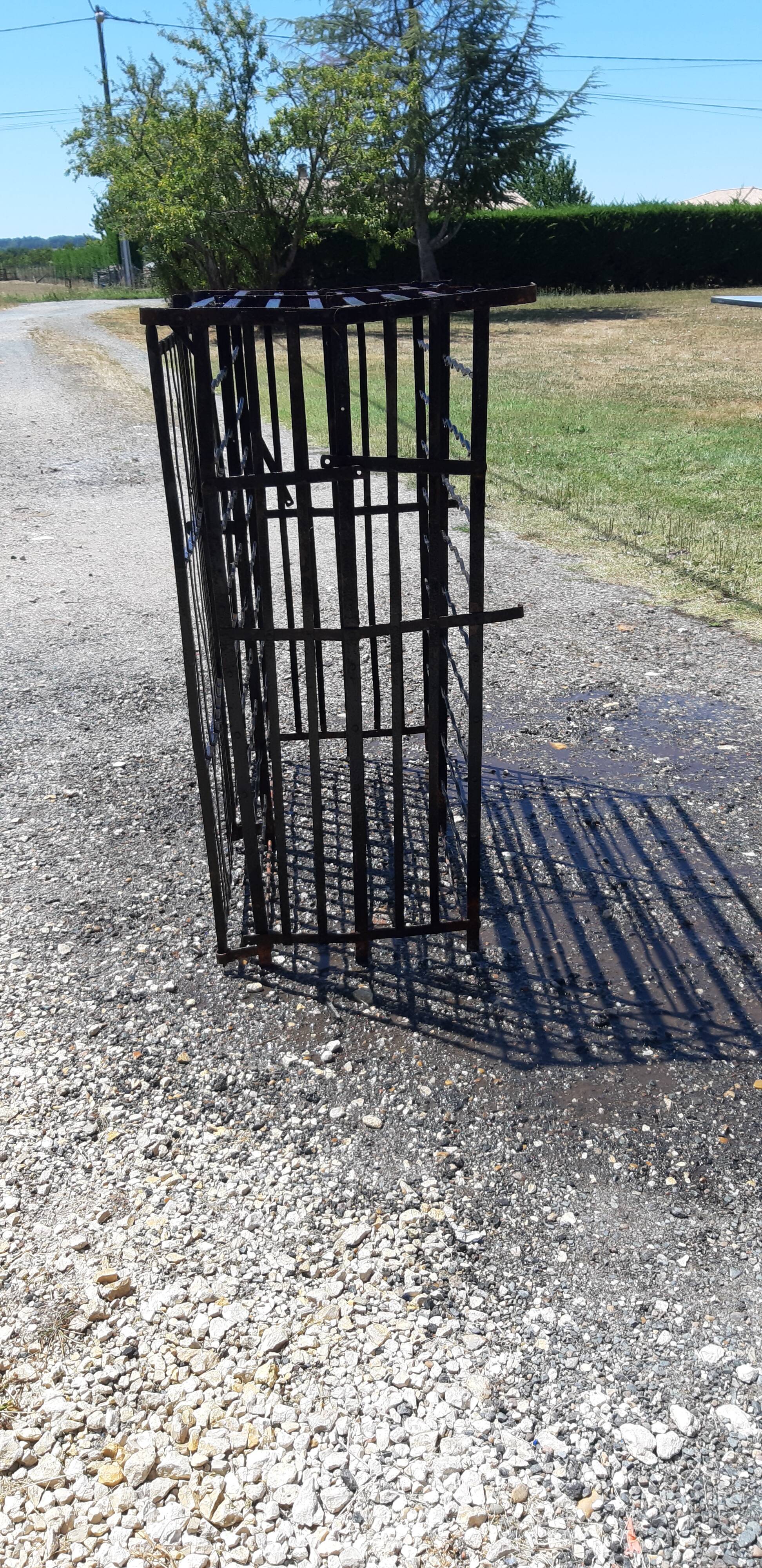 Furniture iron bottle locker, 2 doors