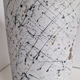 Painted Terracotta Vase with Graphic Pattern