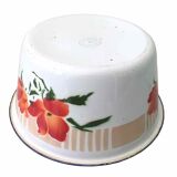 Vintage enamelled sheet metal basin