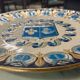 Plat Emaux de Longwy numéroté 1980