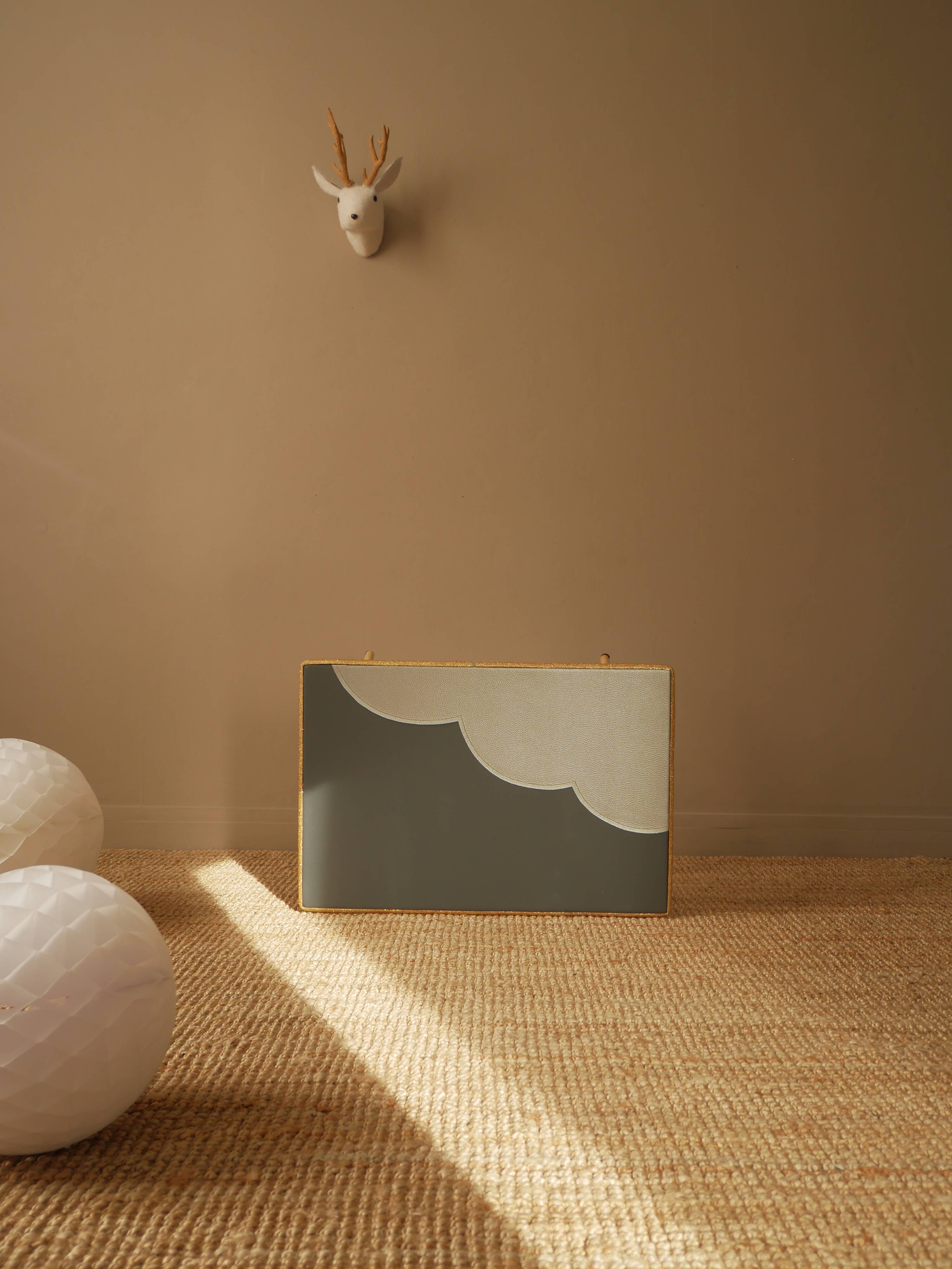 Rattan desk and chair set