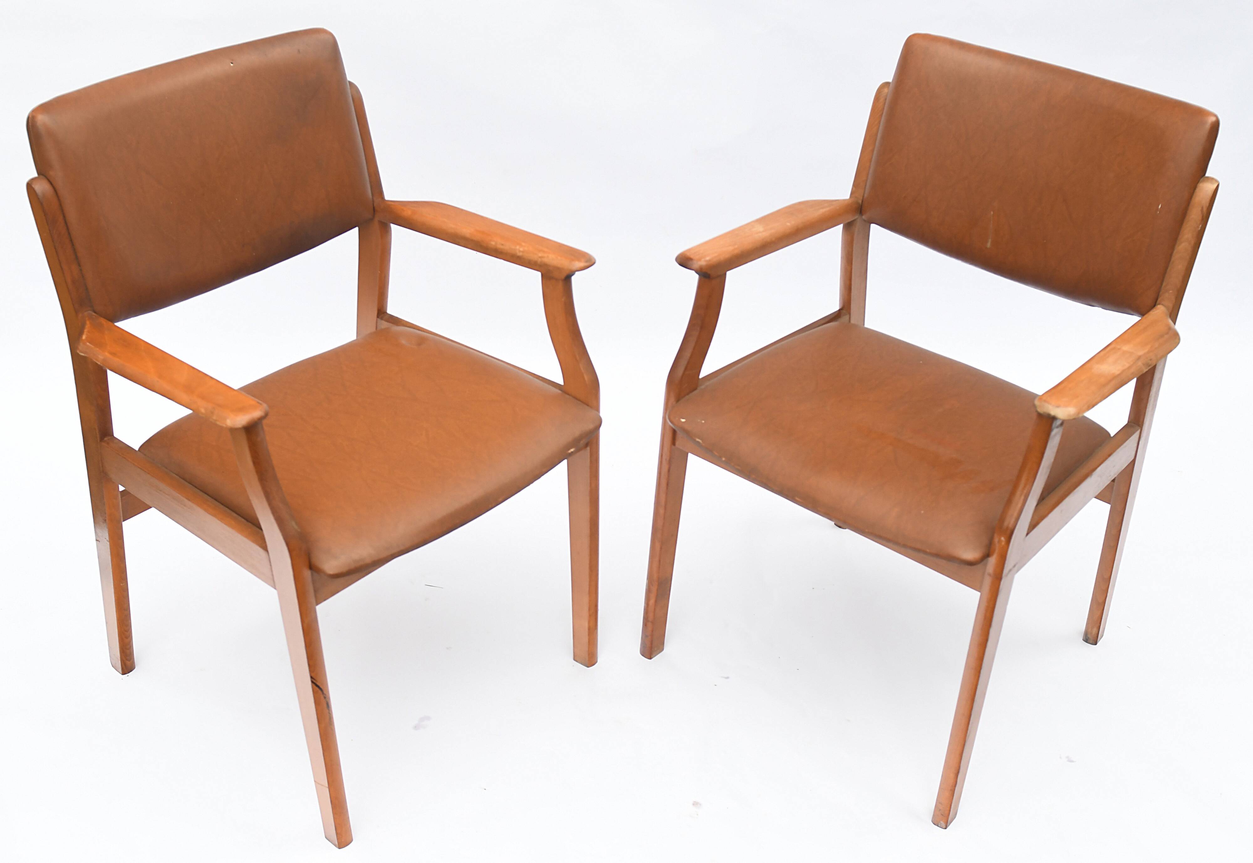 Pair of Danish-style armchairs