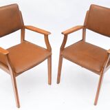 Pair of Danish-style armchairs