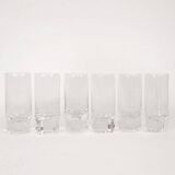 Six Pitagora model glasses designed by Marco Zanuso for Arnolfo di Cambio.