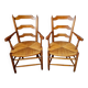 Paire de fauteuils de style provençal en chêne