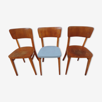 Three bistro chairs Thonet