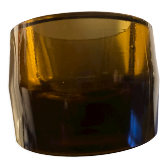 Produit BHV Pavé de verre massif ambre 1970