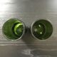 Paire de soliflores vert bouteille