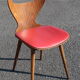4 chairs Baumann v2 red skai