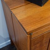 Solid elm sideboard – Brutalist & Modernist design, circa 1960-70