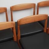Set of 6 dining chairs teak, H.W. Klein for Bramin