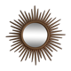 GOLDEN WOODEN SUN MIRROR