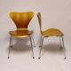 Pair of chairs by Arne Jacobsen for Fritz Hansen