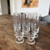 Sleek, designer champagne glasses