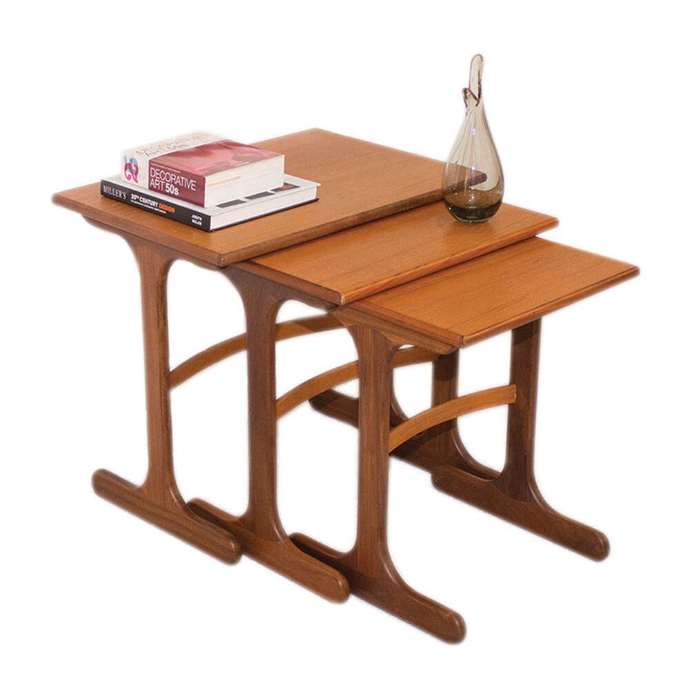 Set of 3 fresco nesting tables made by g-plan in the 1960s