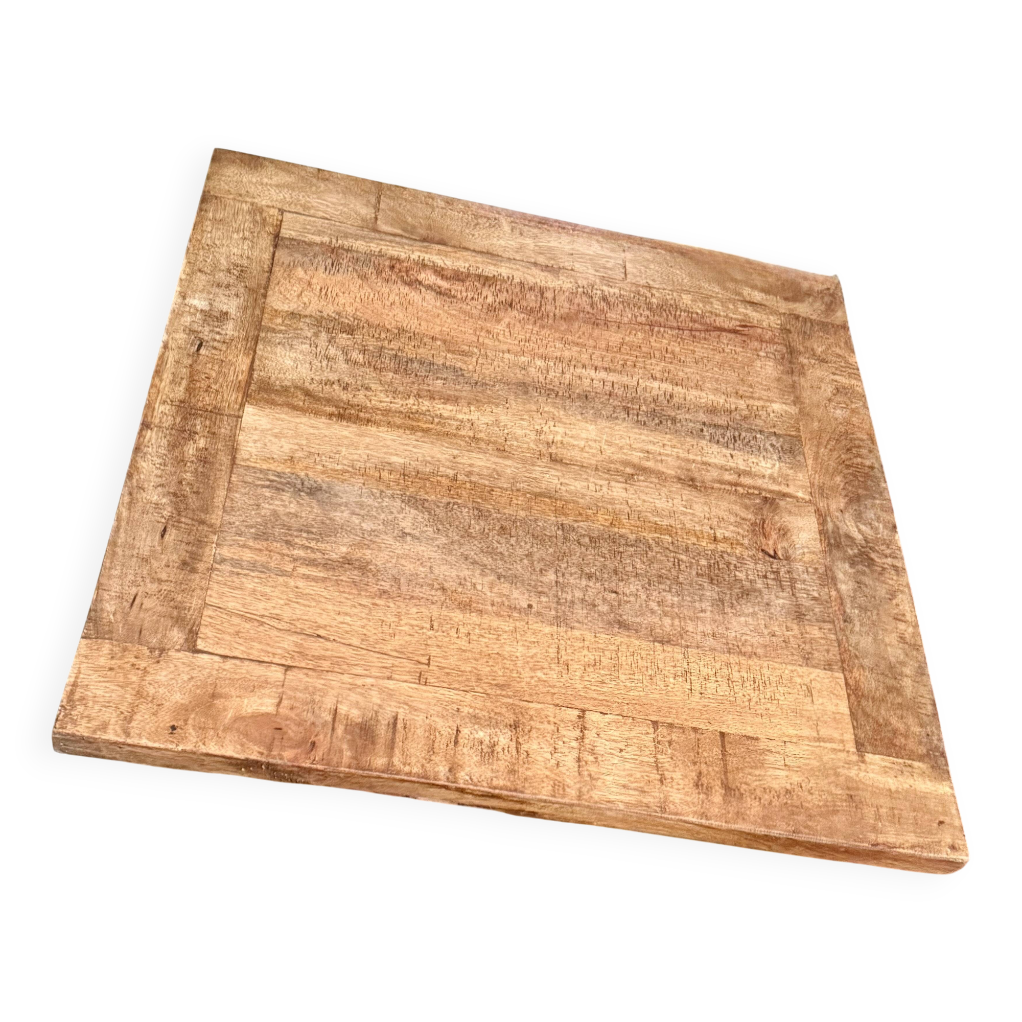 Table bistrot en manguier et fonte