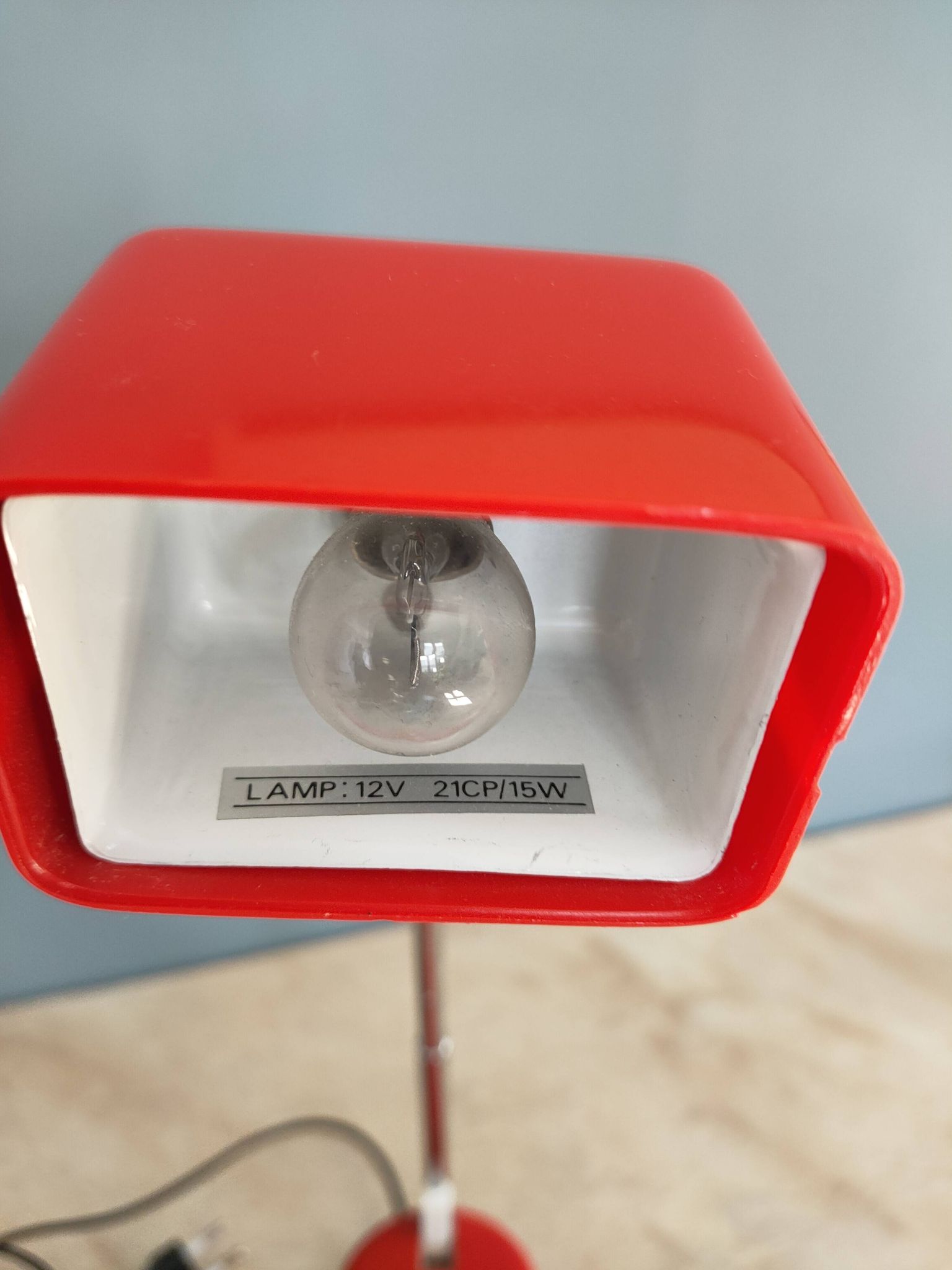 Vintage telescopic desk lamp