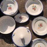 Magnificent antique Digoin & Sarreguemines dinnerware set – 25 pieces