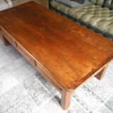 Ancient coffee table in solid wood