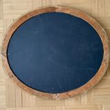 Old oval golden mirror