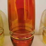 Multicolored orangeade service 60s