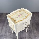 Pair of Louis XV style bedside tables, 20th century.