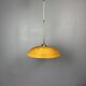 Set of 3 midcentury rattan bamboo pencil reed hanging pendants, Italy 1970s