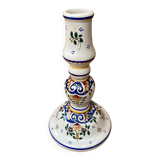 Old candle holder r. delarue rouen decor white ceramic painted vintage