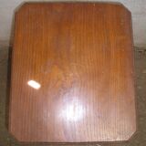 Oak sofa bed table with 2 trays