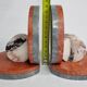 Pair of art deco marble bookends, 1930