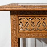Oriental Folding Table in Exotic Wood – Early 20th Century
