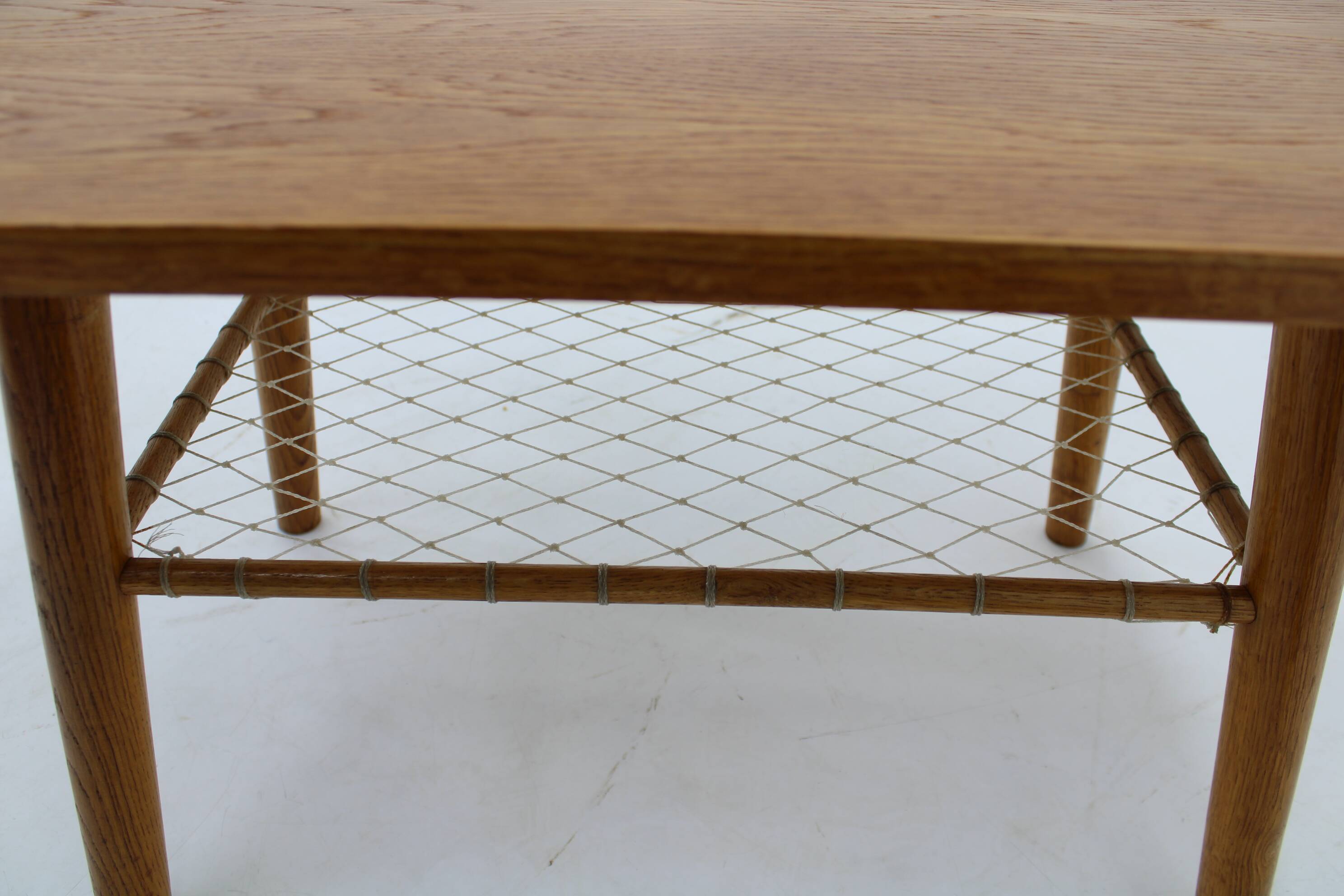 1960s Oak Side/Coffee Table, Czechoslovakia