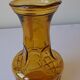 Amber glass carafe, brutalist style, Italy, 1970s.