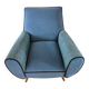 Fauteuil club bleu canard