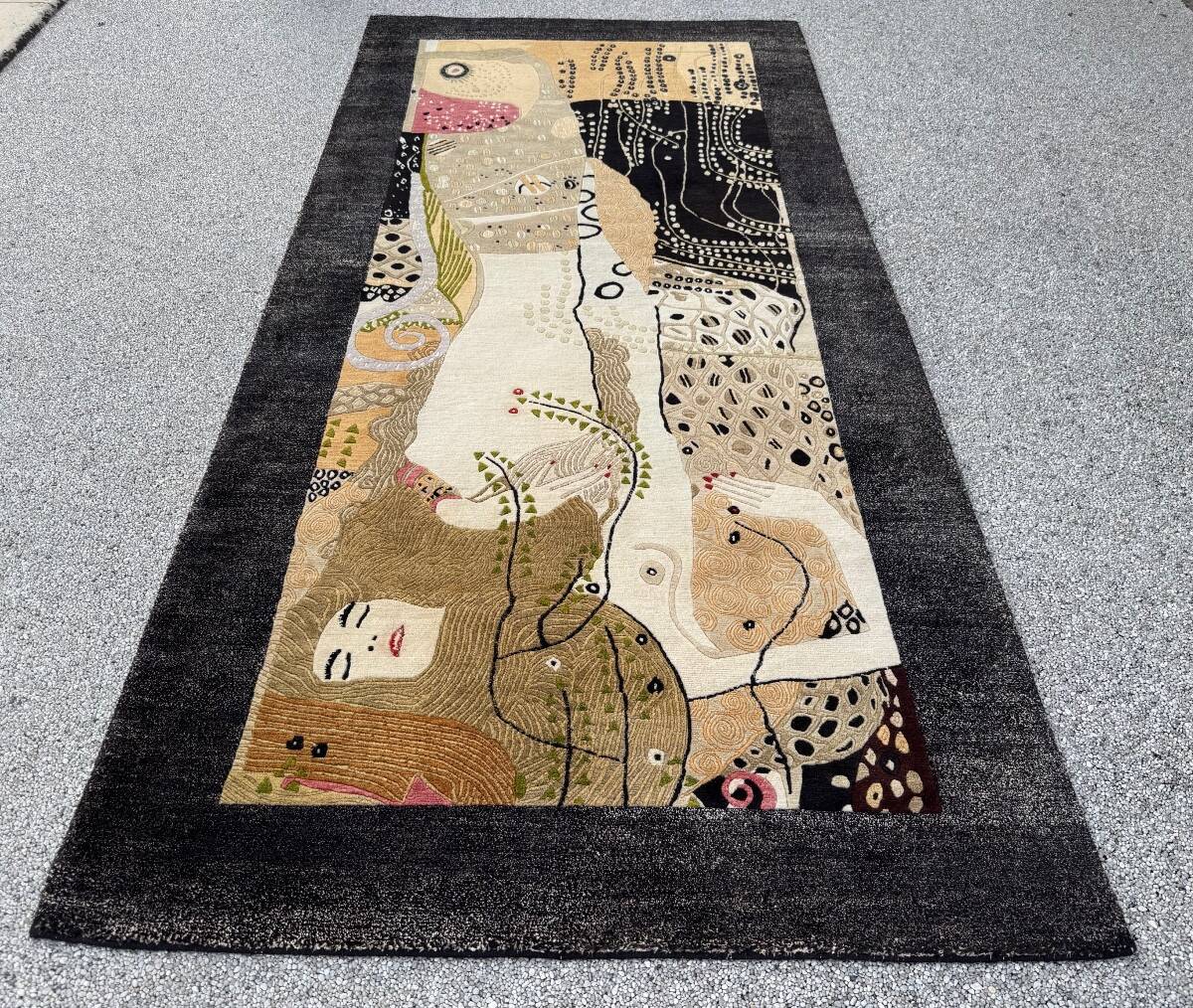 Water Serpent Rug by Gustav Klimt. 227x107 cm