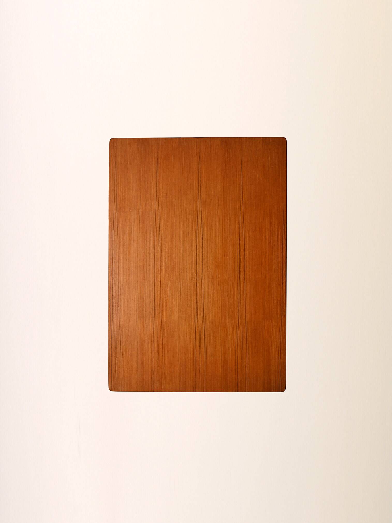 Vintage Scandinavian coffee table in teak with brass shelf