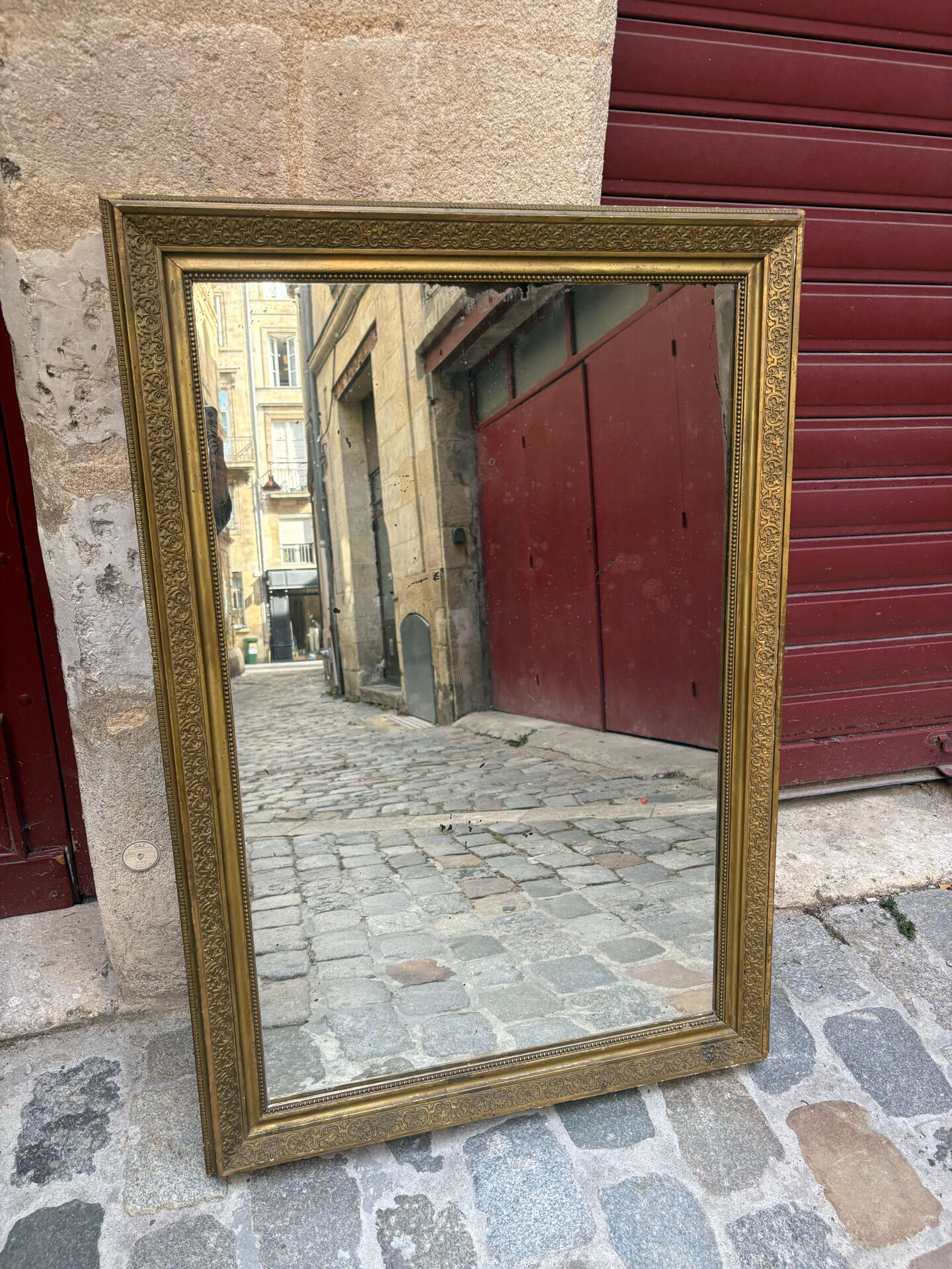 Antique gilded mirror