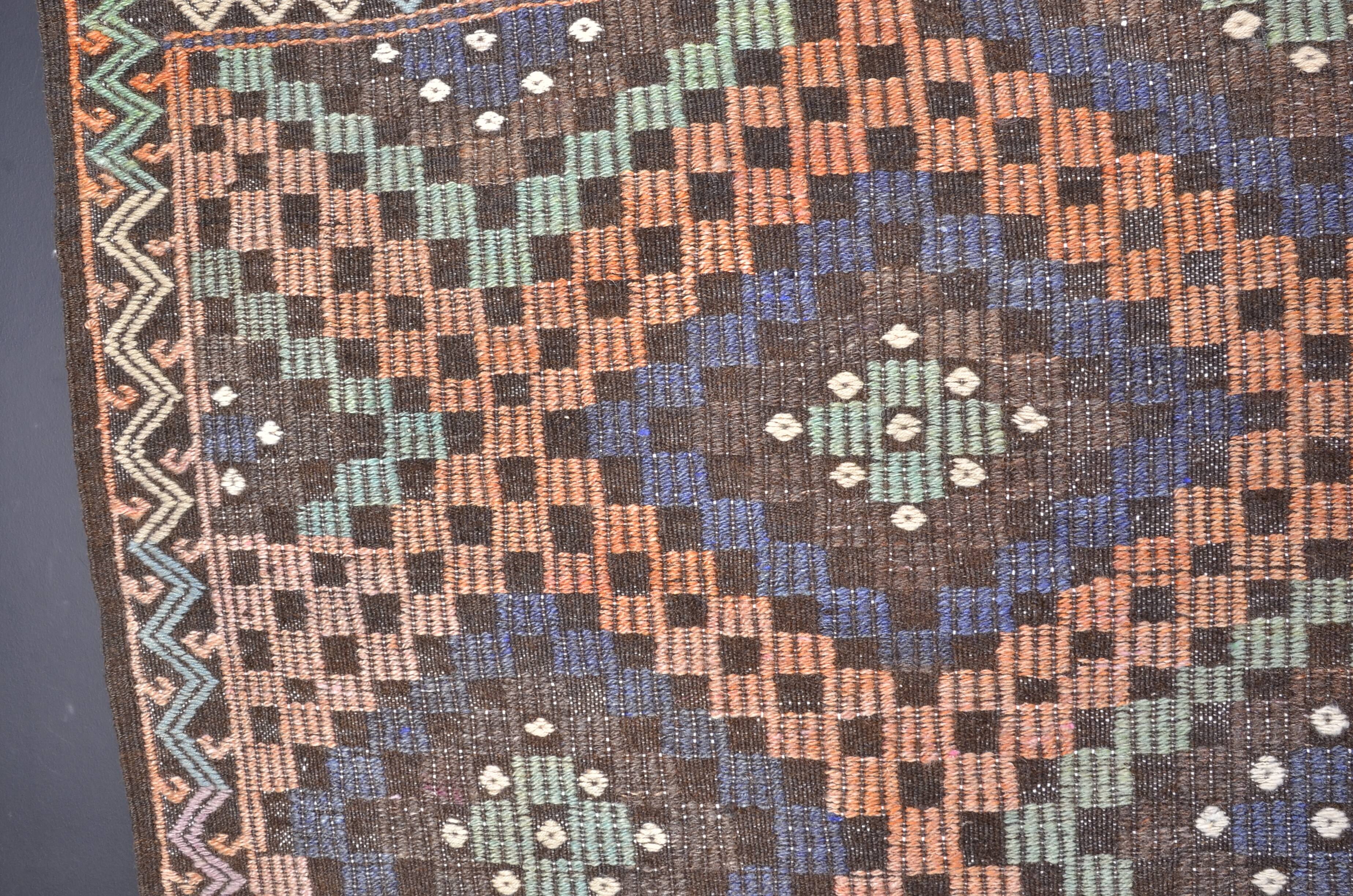 Oushak Vintage Handwoven Kilim Rug sku1861