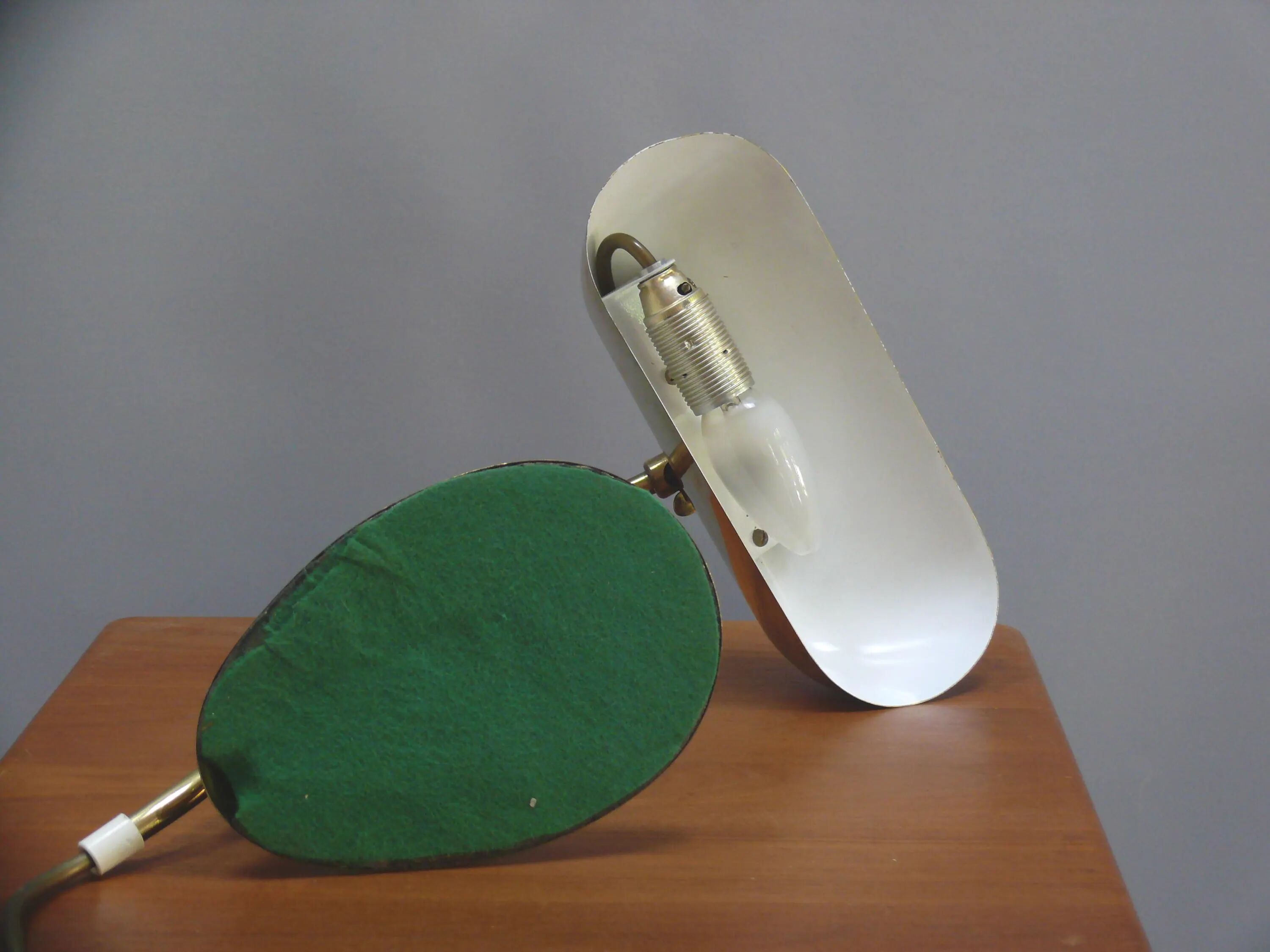 JBS Piano Lamp, Burnished and Brushed Brass, 1960s